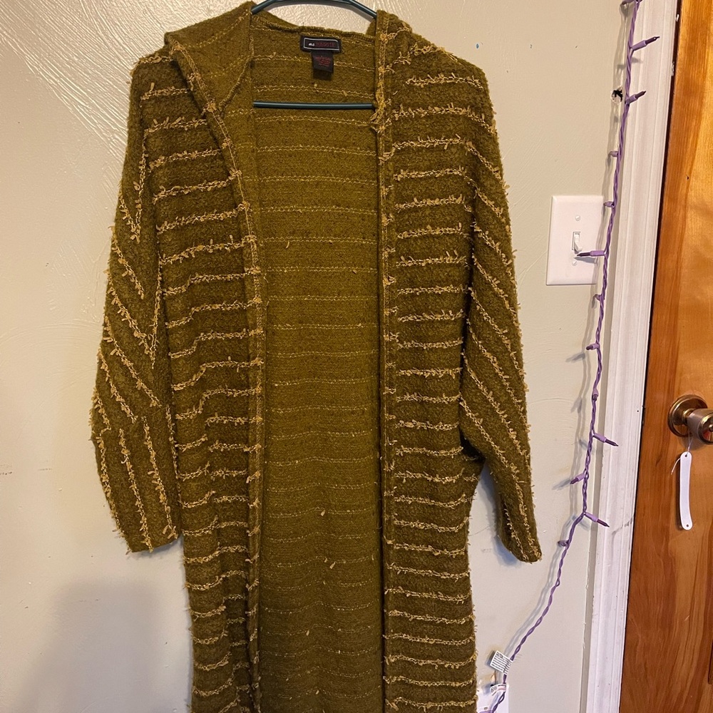 Mustard Short Fringe Women's Duster